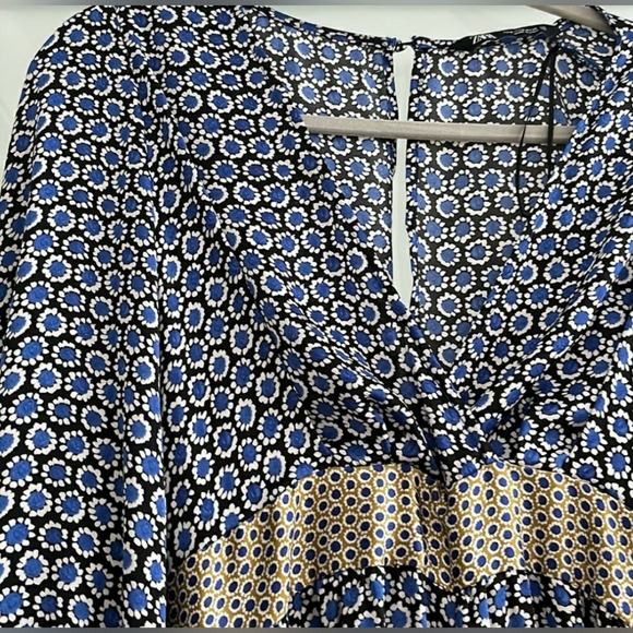 💫 SOLD 💫 ZARA: Kimono Boho Satin Jumpsuit. NWOT - Picture 6 of 7